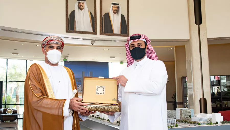 Oman’s Minister of Housing and Urban Planning visits Qatari Diar’s Headquarters Oman’s Minister of Housing and Urban Planning visits Qatari Diar’s Headquarters