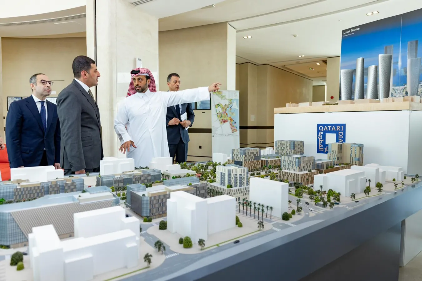 CEO of General Authority for Investment and Free Zones in Egypt visits Qatari Diar headquarters CEO of General Authority for Investment and Free Zones in Egypt visits Qatari Diar headquarters